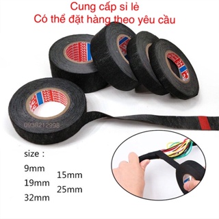 băng keo vải quấn dây điện dài 15m 9mm, 19mm, 25mm,32mm