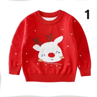 Áo len đỏ noel cho bé trai bé gái