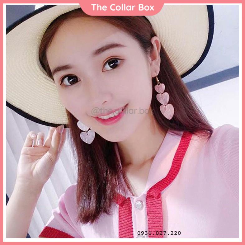 Bông tai trái tim khuyên tai thời trang nữ xinh xắn - Mã HT002