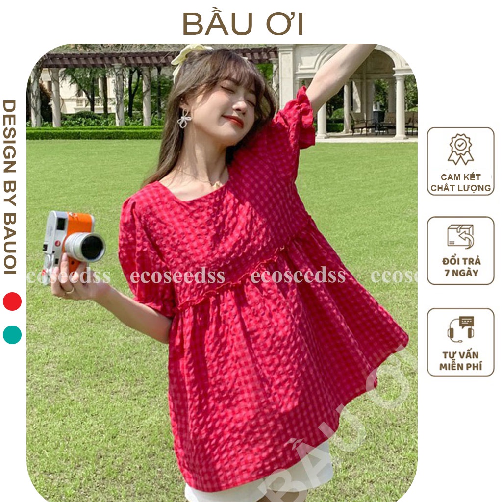 [BAUOII A03] ÁO BẦU CÔNG SỞ FREE SIZE HÀNG THIẾT KẾ MẶC ĐẾN LÚC SINH - ÁO BẦU BABYDOLL ĐẸP MẶC MÙA HÈ
