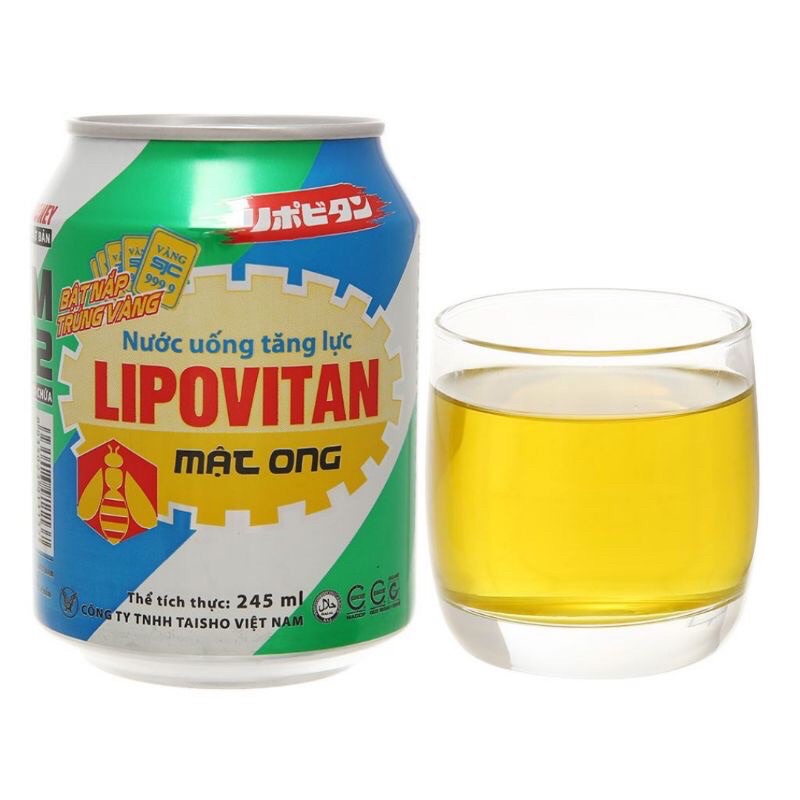 Lốc 6 Lon Tăng Lực Mật Ong Lipovitan 250ml