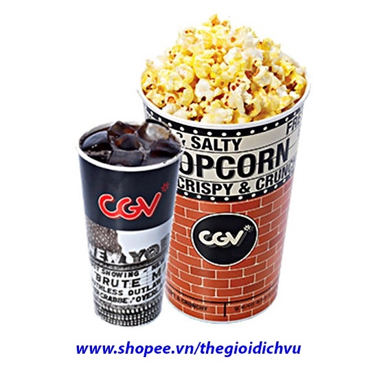 Toàn Quốc [E-Voucher] Combo bắp (bỏng) và nước tại rạp CGV toàn quốc - Không phụ thu