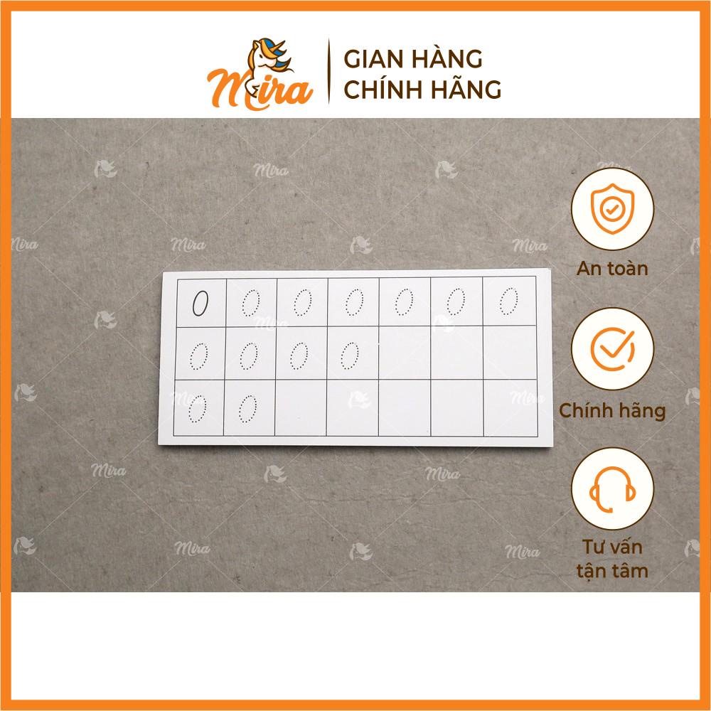 Tập tô các số từ 0 tới 9 - Giáo cụ Montessori Dành cho trẻ em 3-7 tuổi - Mira Toys