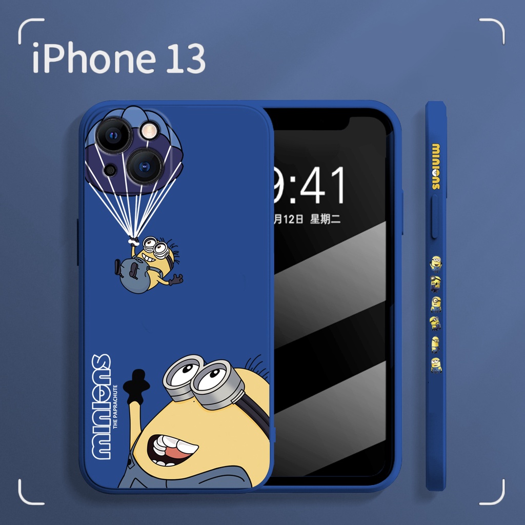 Ốp Điện Thoại Silicon Mềm Chống Sốc Có Dây Đeo Cho iPhone 14 13 12 11 Pro Max XS Max XR X 8 7 Plus