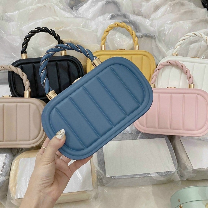 Túi xách nữ dáng cốp quai soắn Hàng QC