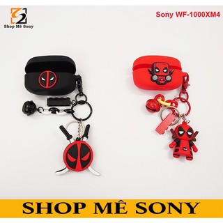 Sony wf-1000xm4 - case ốp siêu anh hùng deadpool kèm móc khóa