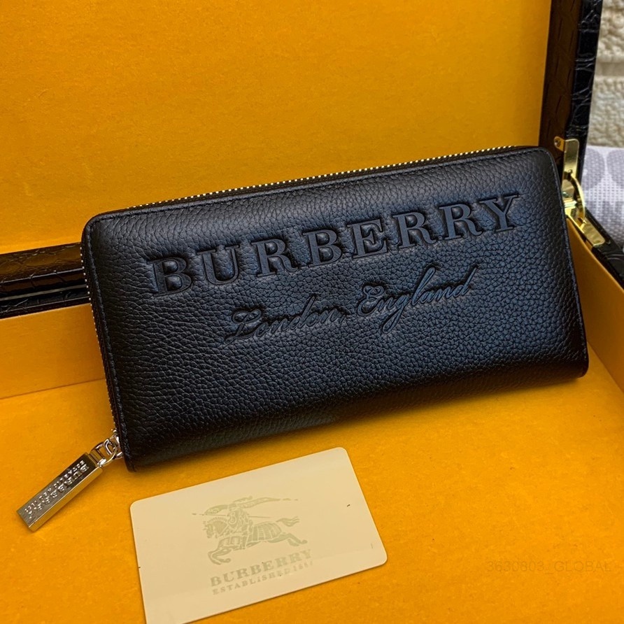 Burberry Yu * / Burberry Ví Da Cầm Tay Dáng Dài Có Kẹp Phong Cách Ý Cho Nam