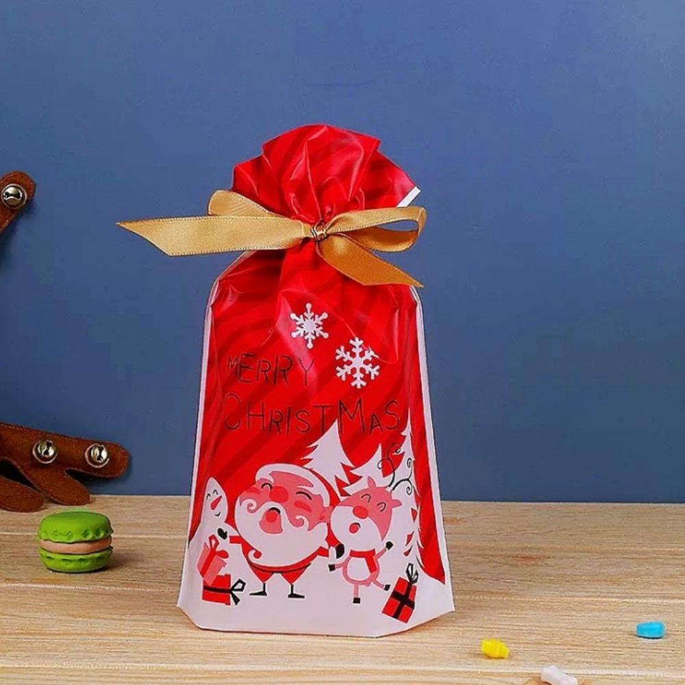 CHOOKEY Set 25 Túi Đựng Kẹo 12x17cm Phong Cách Giáng Sinh Dễ Thương