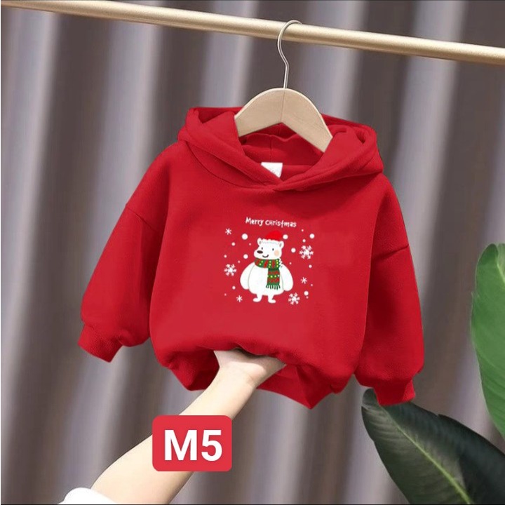 BẢNG MÀU 2 Các mẫu hoodie noel siêu xinh cho bé size từ 9 đến 33kg , chất nỉ bông dày dặn