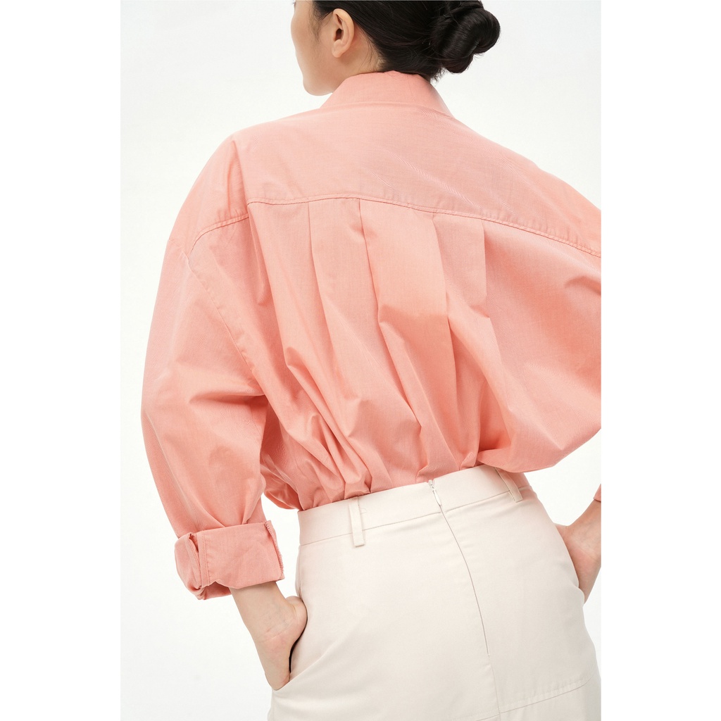 Nosbyn - Áo Sơ Mi Tay Dài Xếp Li Sau - Pleated Back Shirt