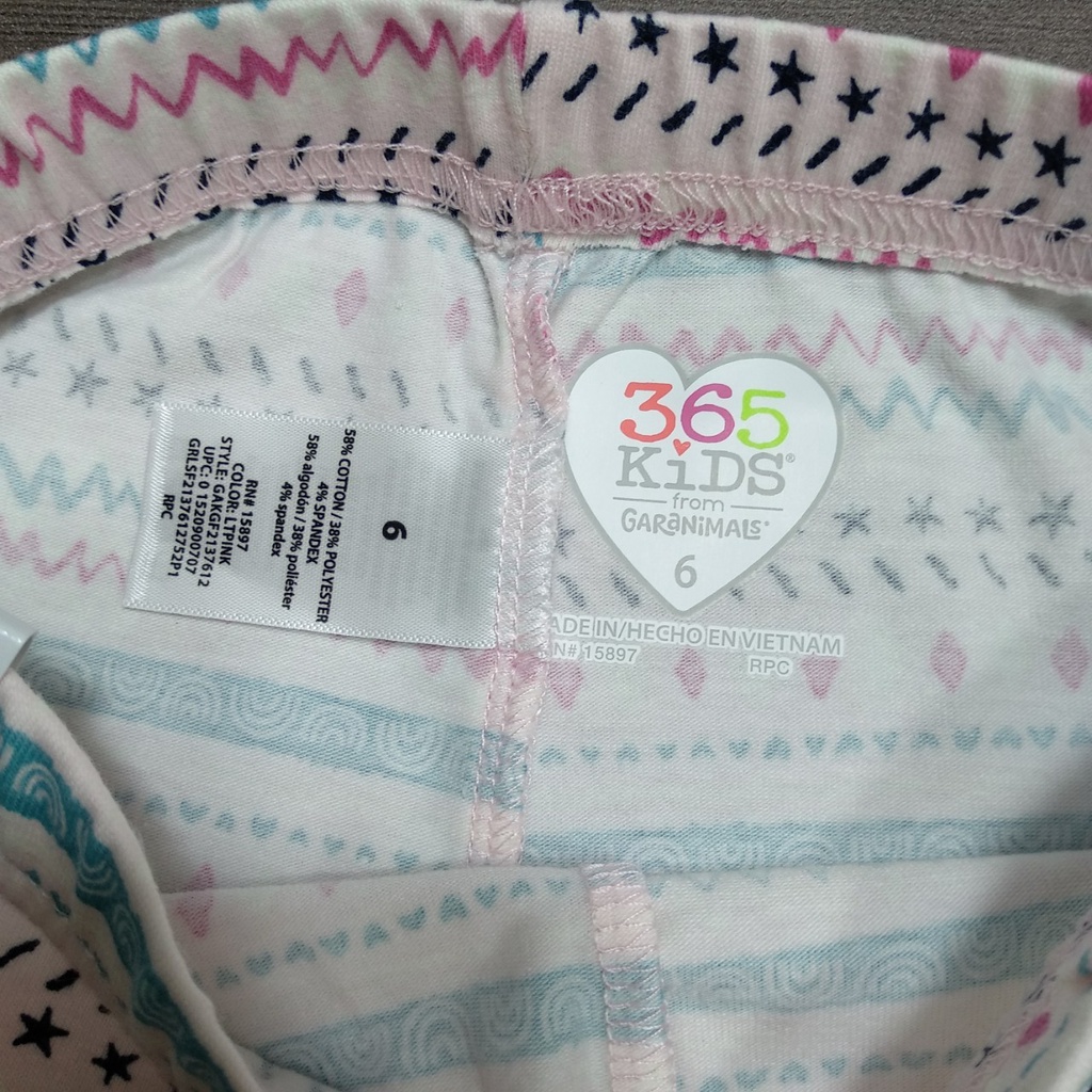Quần legging bé gái xuất dư xịn 365 KID, quần dài cho bé thu đông chất cotton mềm mịn 4-8 tuổi