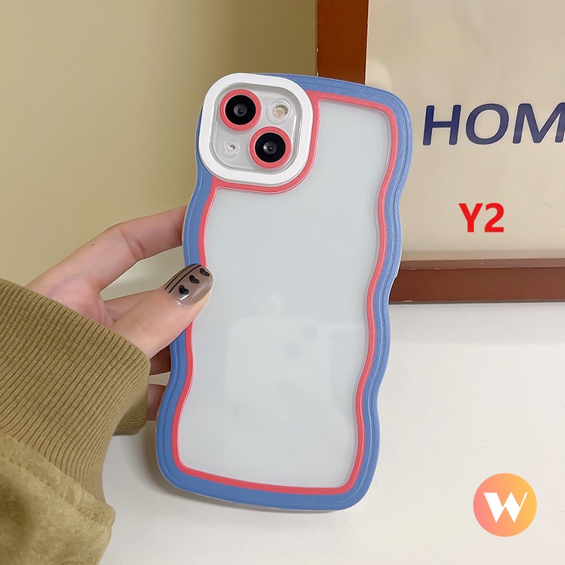 Ốp Điện Thoại Viền Lượn Sóng Cho Vivo Y16 Y35 Y15s Y15A Y20 Y21 Y12 Y15 Y11 Y12i Y20i Y20s G Y33s Y21s Y12s Y91C Y1S Y91 Y95