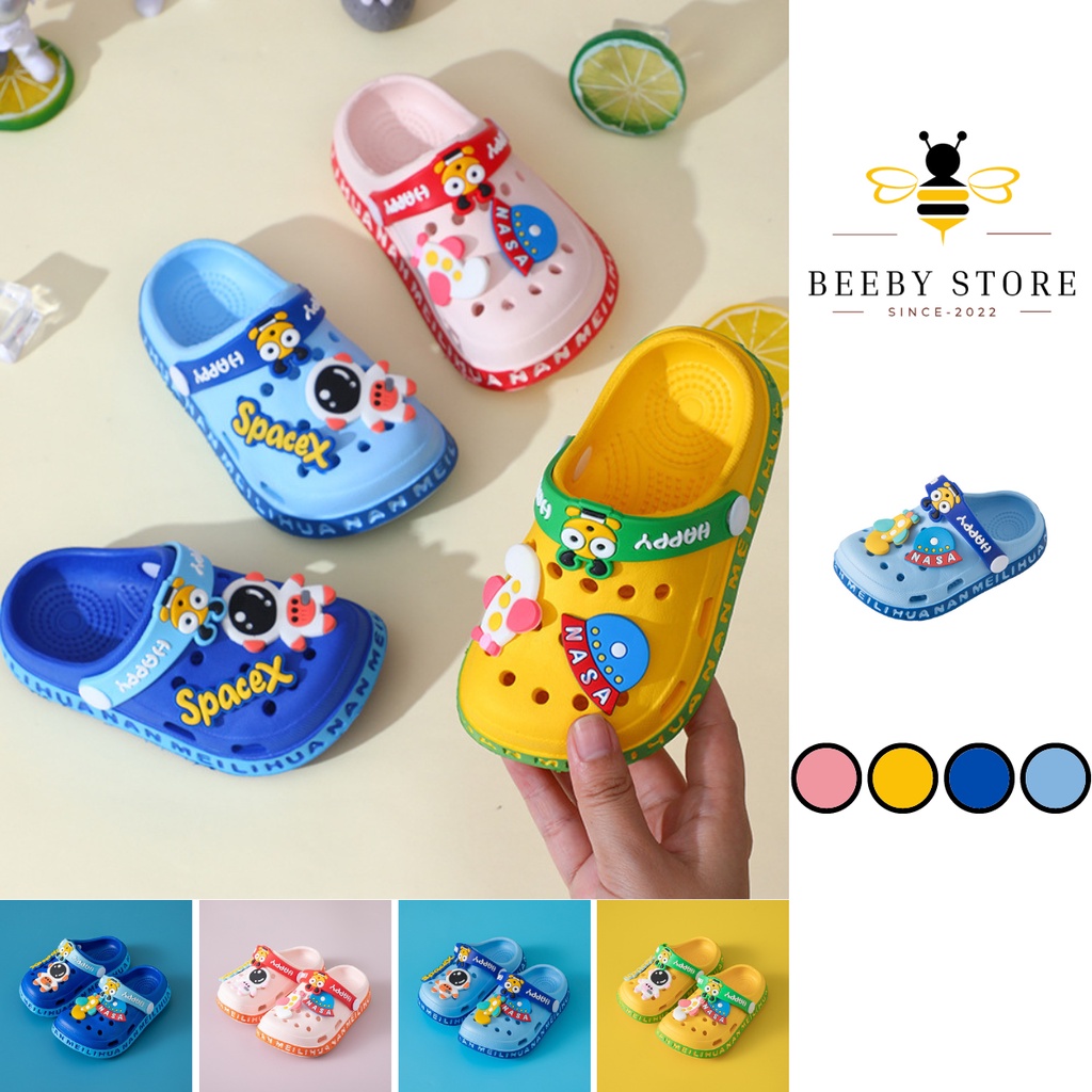 Dép Sục Cho Bé Trai Bé Gái Có Quai Chất Eva Siêu Nhẹ Chống Trơn Trượt - Dép Sục Cross Từ 1 - 5 Tuổi