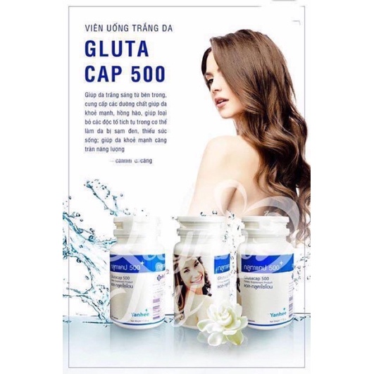VIÊN UỐNG TRẮNG DA GUTATHIONE GLUTACAP 500 WHITE THÁI LAN