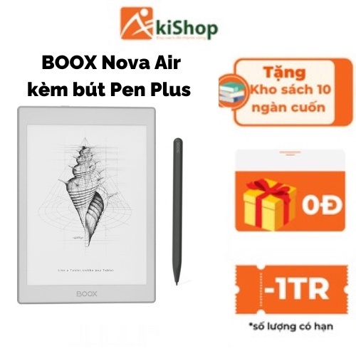 Máy đoc sách BOOX Nova Air 32GB kèm bút Pen Plus