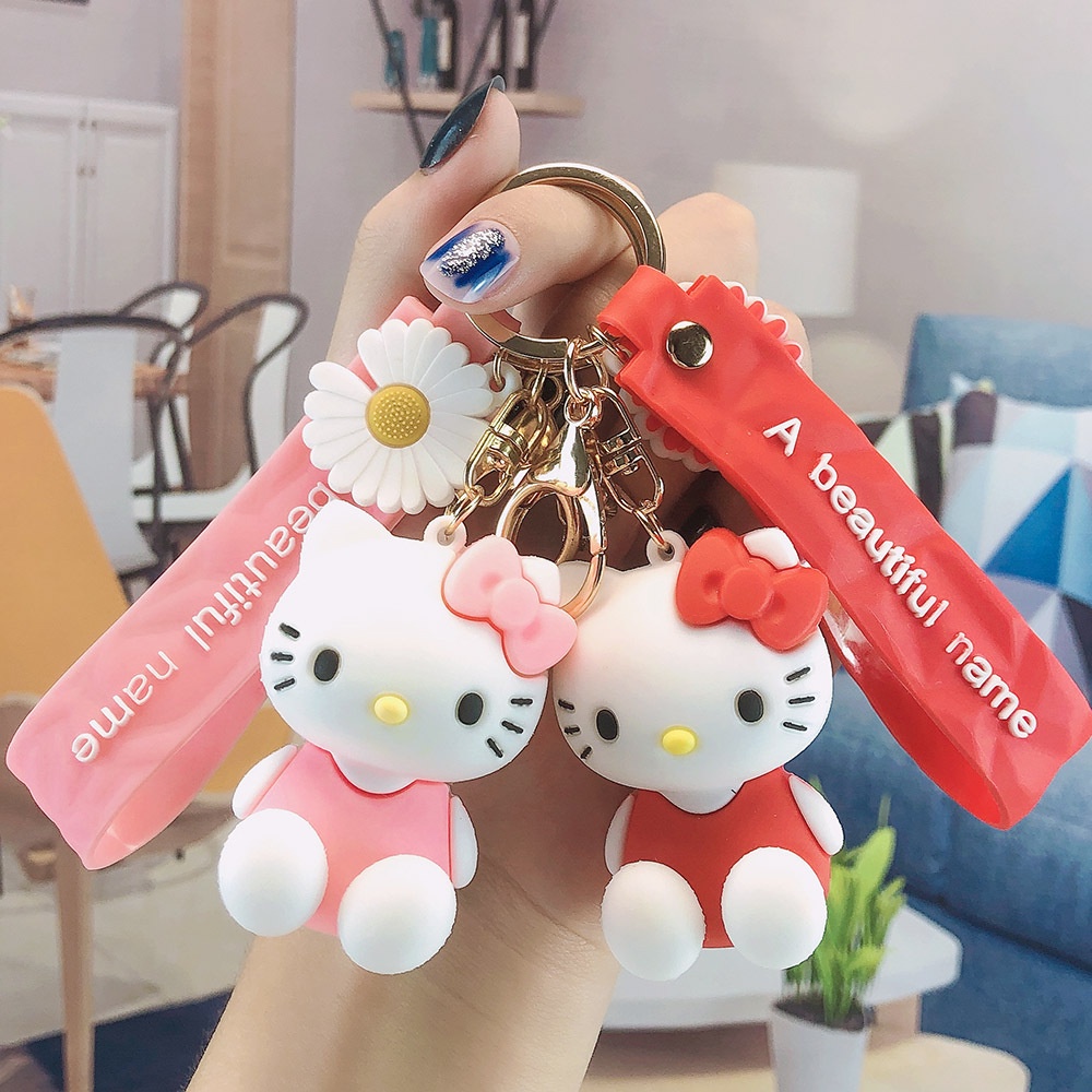Móc Khóa Hello Kitty Cute Trang Trí Túi Xách, Balo, Túi vải