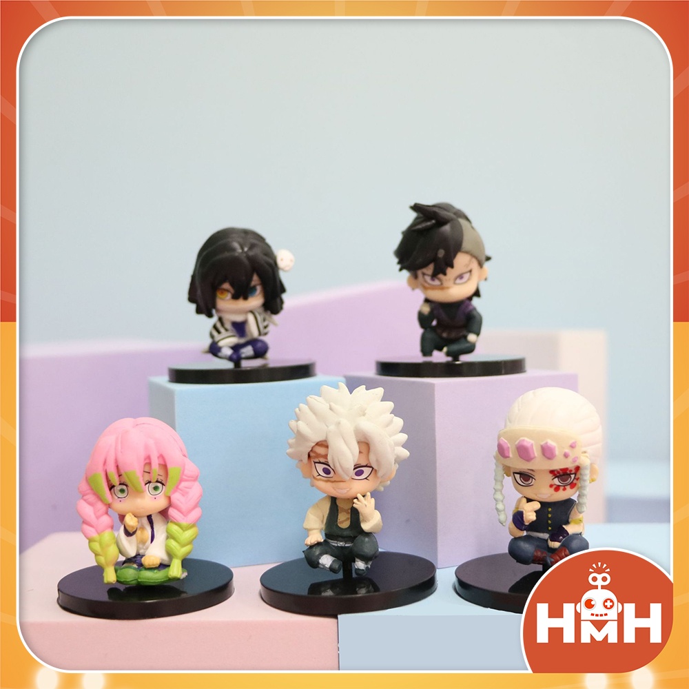 Mô hình Kimetsu no Yaiba, Demon slayer chibi cute trang trí để bàn, sưu tầm mô hình Anime dễ thương
