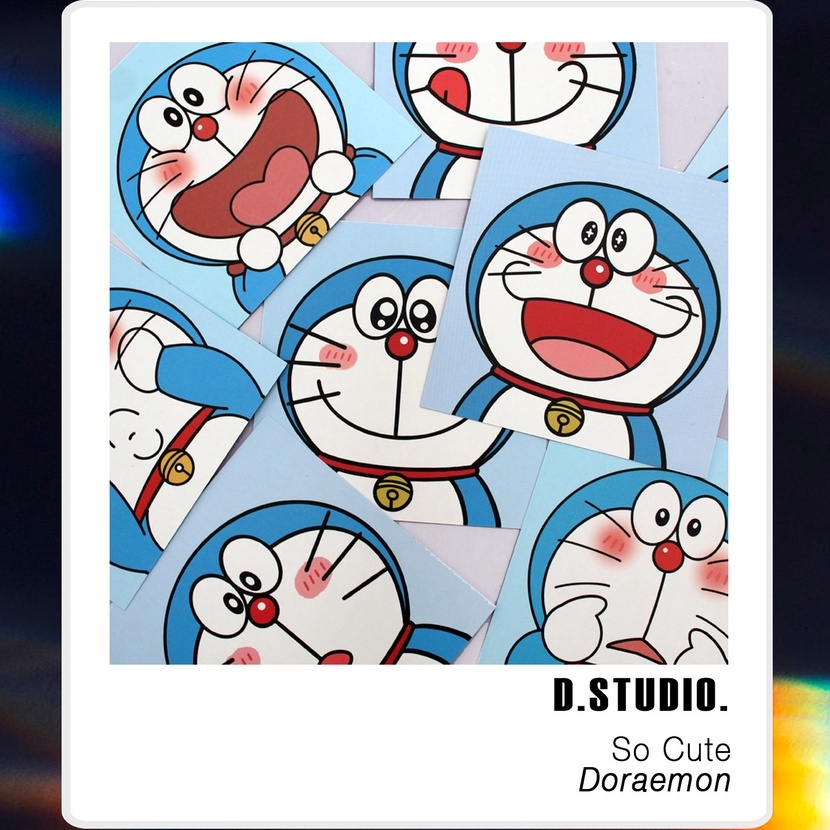 Postcard Doraemon 5 tấm thiệp trang trí làm quà tặng sinh nhật cho người yêu, quà Noel, thiệp trang trí decor
