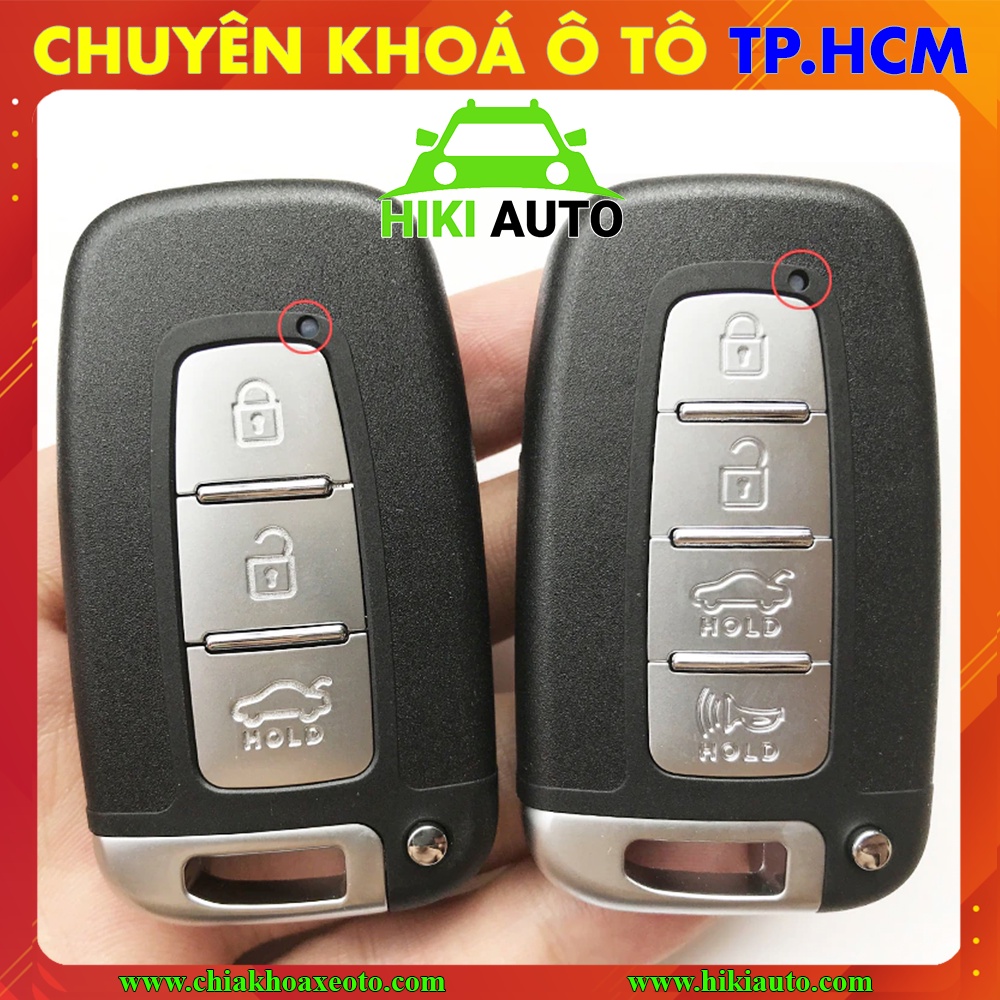 Vỏ chìa khoá Hyundai Tucson SantaFe Genesis Veloster Kia Forte Sorento Morning, Vỏ chìa khoá thông minh chuẩn zin