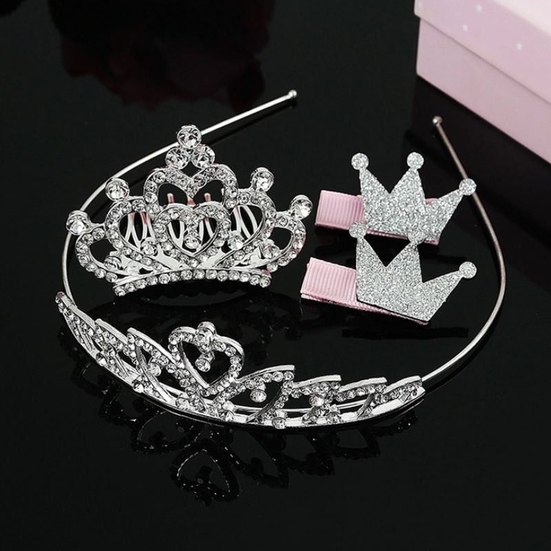 Kẹp Tóc Vương Miện Đính Đá Dễ Thương Cho Bé