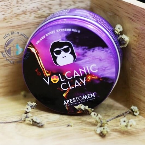 Sáp vuốt tóc nam voIcanic clay 80g bóng mượt, sáp nam cá tính mạnh mẽ không bị khô rít