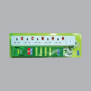 Ổ cắm di động - 5 ổ cắm đơn đa năng am5s - thương hiệu mpe