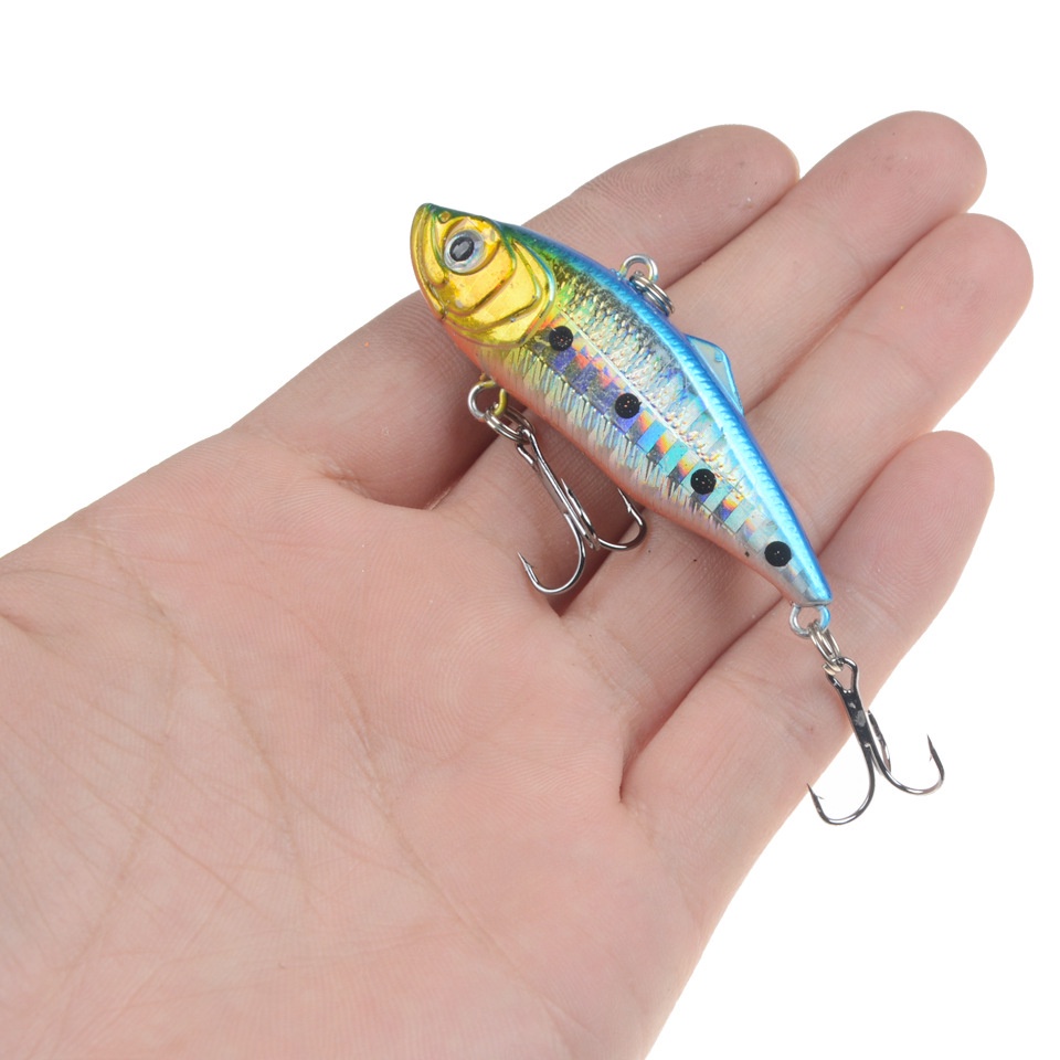 Mồi Câu Cá Giả Bằng Nhựa Cứng ABS 6cm / 11g 6# Mồi Câu Cá Nhân Tạo 3D Có Móc Câu Tiện Dụng