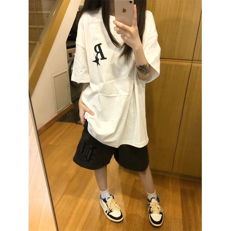 NRVP Áo Thun Unisex Mùa Hè Dáng Suông Tay Cộc Phong Cách Hàn Quốc Cho Nam Nữ