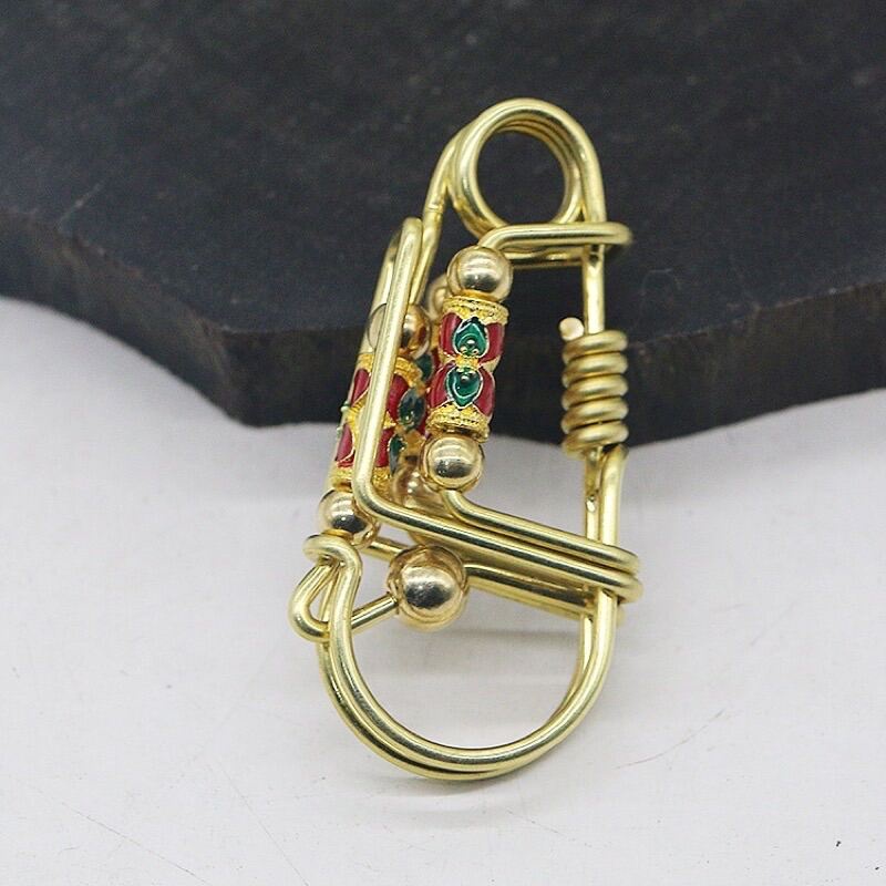 EDC simple Móc khoá thủ công bằng que đồng h65 độ dày 2 ly bền và đẹp .