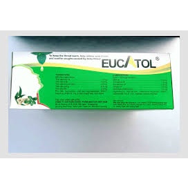 Viên ngậm thảo dược EUCATOL .Boston, làm thông cổ giảm ho.