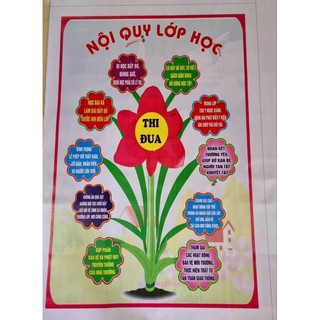 Bạt trang trí lớp học: bảng vần, bảng cộng trừ, nhân chia, nội quy lớp học... kt: 80 x 120cm; 60 x 80cm.