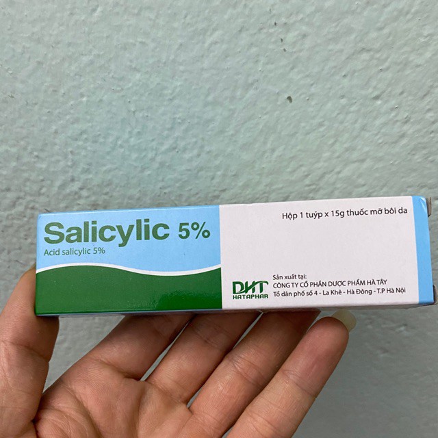 Kem bôi ngoài da làm mềm da salicylic 5% DHT 15G BÁC SĨ VY ANH