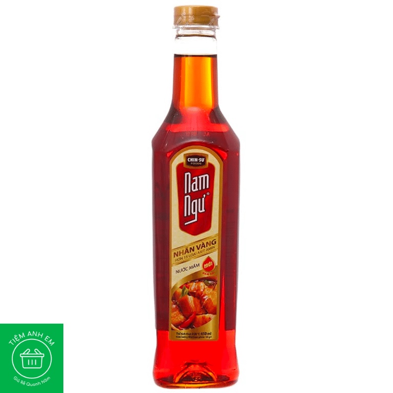 Nước mắm Nam Ngư nhãn vàng 14 độ đạm chai 650ml
