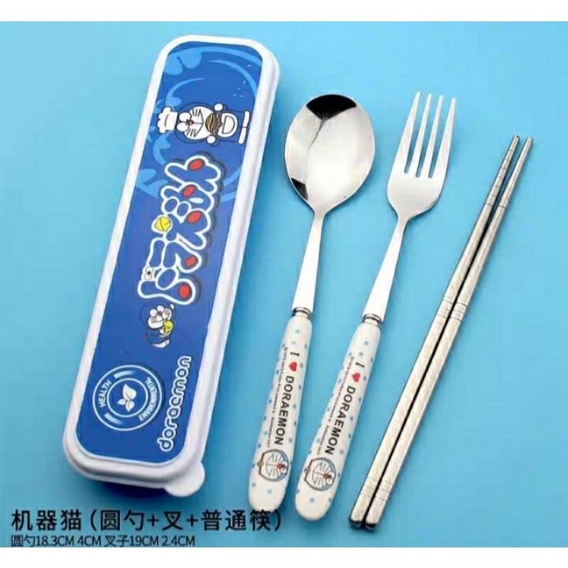 Bộ Muỗng Nĩa Cán Sứ Doraemon Doraemon