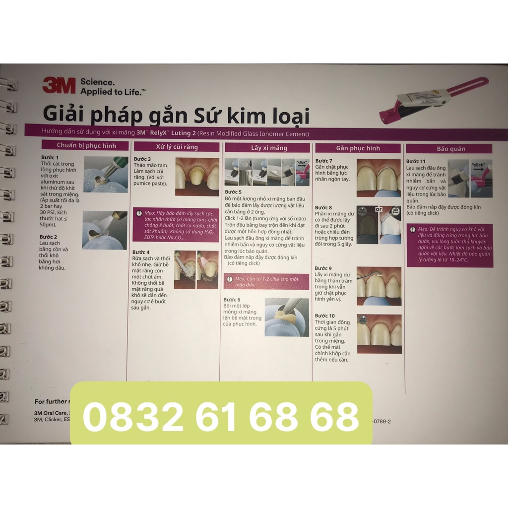 Xi măng gắn sứ RelyX Luting 2 3M - 3525TKA RELYX LUTING 2 TRIAL KIT