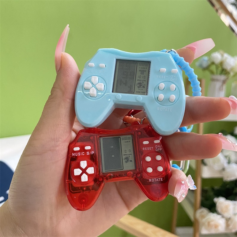 Móc Khóa Gắn Máy Chơi Game Tetris Mini Sáng Tạo
