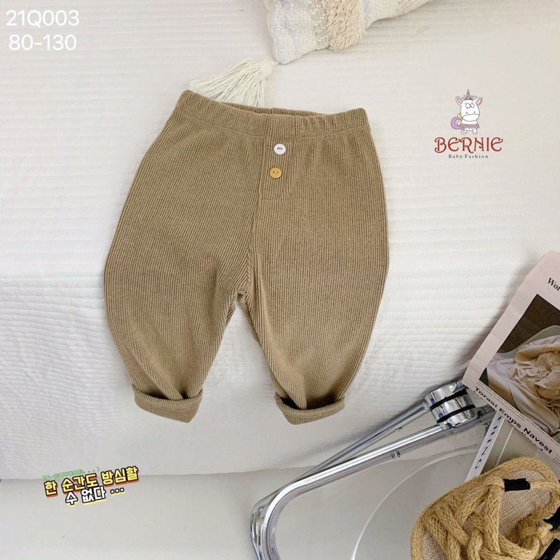 Sale 30%- Quần nhung tăm cao cấp hàng việt nam xuất khẩu- bé trai bé gái Bernie dày dặn 5 màu cho bé từ 8- 19kg