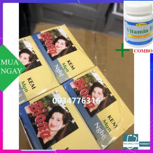 Combo Vitamin B1 chai 100 viên+ Kem nghệ BIONA 3g