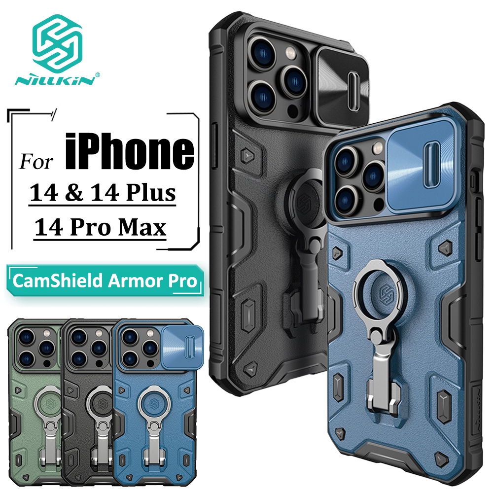 Ốp Điện Thoại Nillkin Chống Sốc Có Vòng Trượt Bảo Vệ Camera Cho iPhone 14 Plus 14 Pro Max