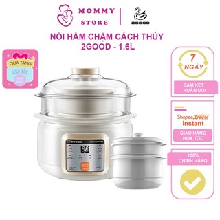Nồi hầm cách thủy, nồi nấu cháo chậm cho bé,chưng yến đa năng 2GOOD A600, chính hãng - bảo hành 5 năm
