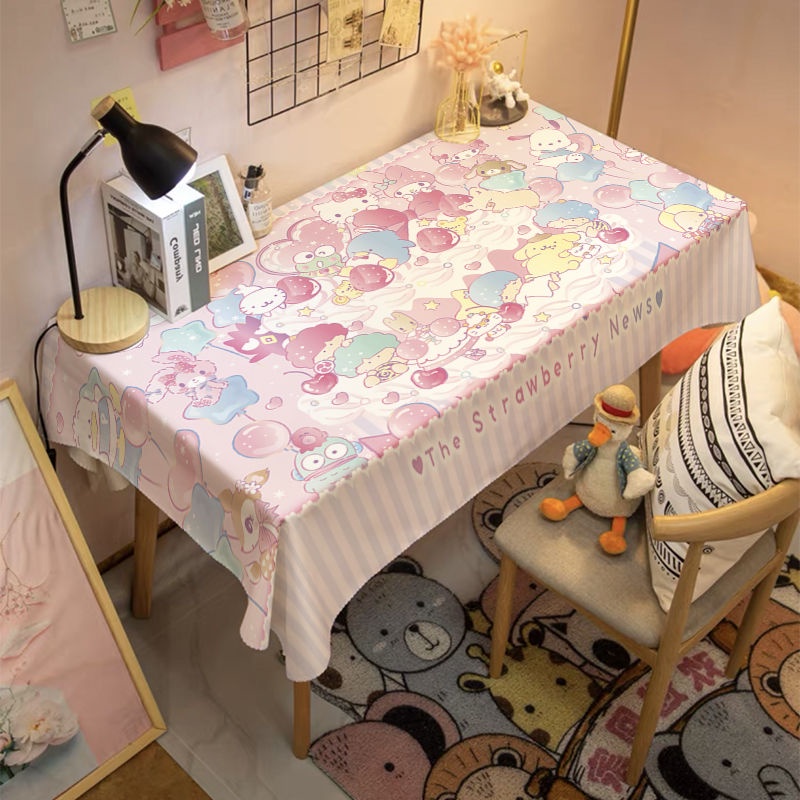 Khăn Trải Bàn Chống Bụi Họa Tiết Hoạt Hình Dễ Thương