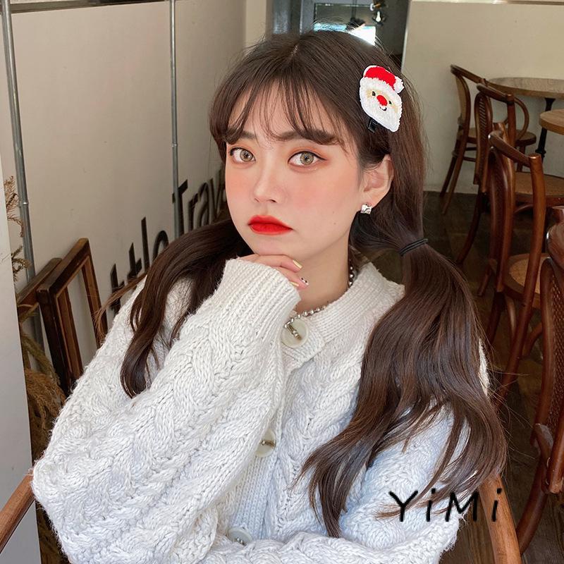 Kẹp tóc hình giáng sinh dễ thương phong cách Hàn Quốc cho nữ