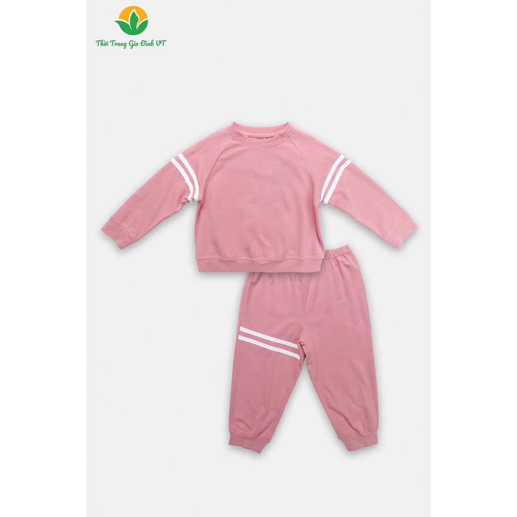 Bộ quần áo mặc nhà cho bé thu đông Việt Thắng quần dài, áo dài tay, chất Cotton - B70.2209