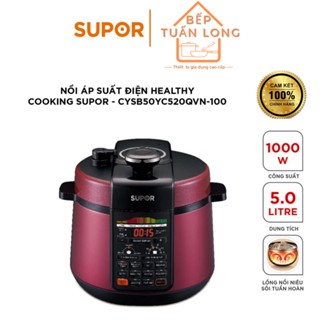 Nồi Áp Suất Điện SUPOR CYSB50YC520QVN-100, 5L, 1000W Lòng Niêu- Hàng Chính Hãng Bảo Hành 12 Tháng