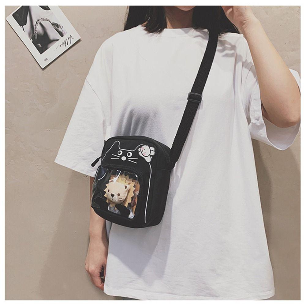 Túi Tote Đeo Vai Chất Liệu Nylon Họa Tiết Hoạt Hình Cho Nữ