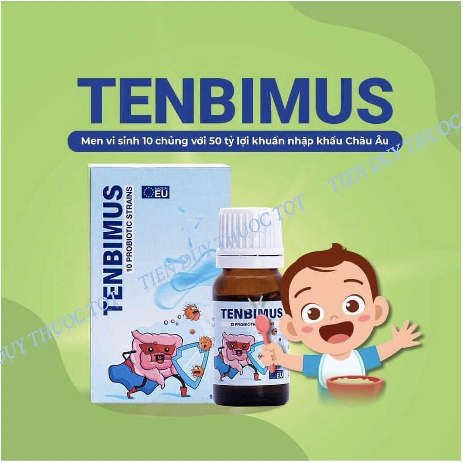 Men vi sinh 10 chủng Tenbimus - Giảm táo bón, tiêu chảy, rối loạn tiêu