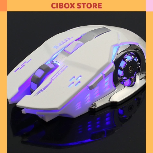 Chuột gaming chuột văn phòng không dây Y-FRUITFUL G89 có đèn led pin trâu Cibox Store