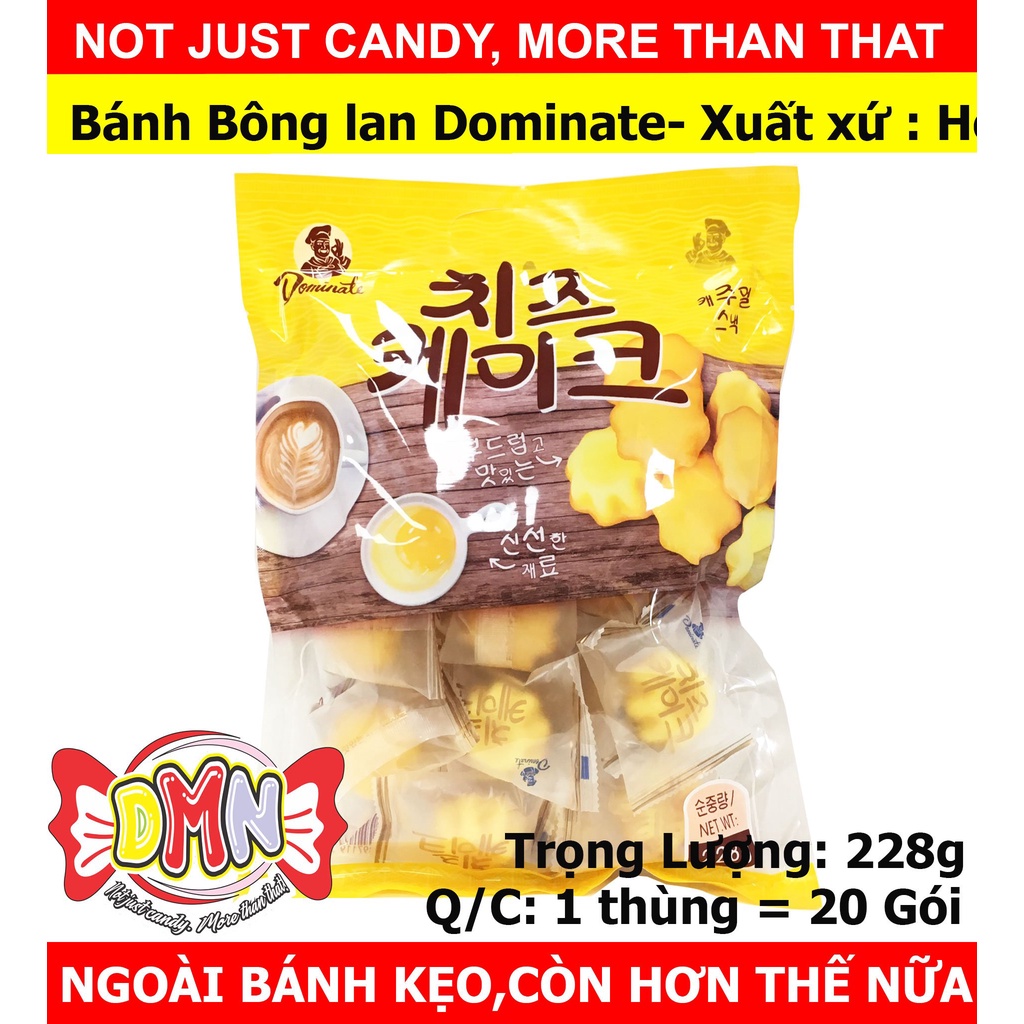 Bánh bông lan mềm trứng phô mai Dominate 228g