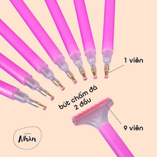 Keo, Bộ dụng cụ làm tranh lăn đá siêu tốc, làm tranh đính đá, tranh gắn đá, bộ dụng cụ làm tranh, bút đính tranh đá