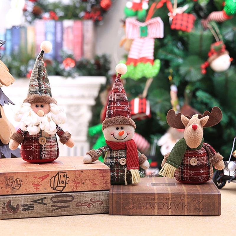 Búp Bê Ông Già Noel Tuần Lộc Dễ Thương Treo Cây Thông Trang Trí Giáng Sinh